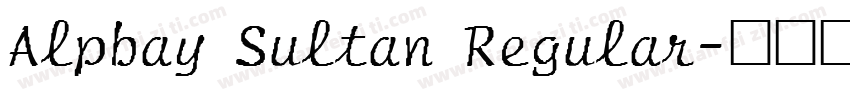Alpbay Sultan Regular字体转换